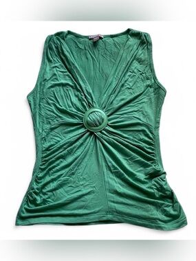 Y2K women’s green blouse